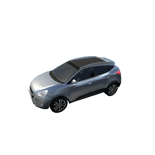Low Poly Car with Interior 6_Silver